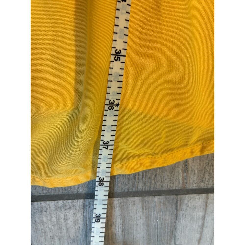 ModCloth Brilliant Motivation Yellow Dress Split Back Strap Sz S Fit & Flare - Picture 6 of 7